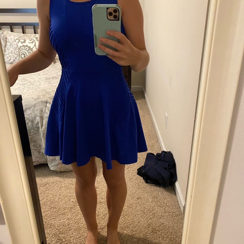 cobalt blue short dress